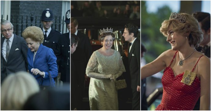 The Crown Famiglia Reale Thatcher Elisabetta Diana