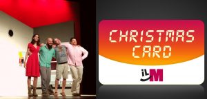Christmas Card del martinitt e uno spettacolo attori sul palco
