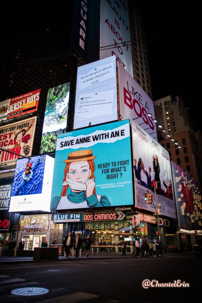 Chiamatemi Anna potrebbe tornare cartelloni in time square