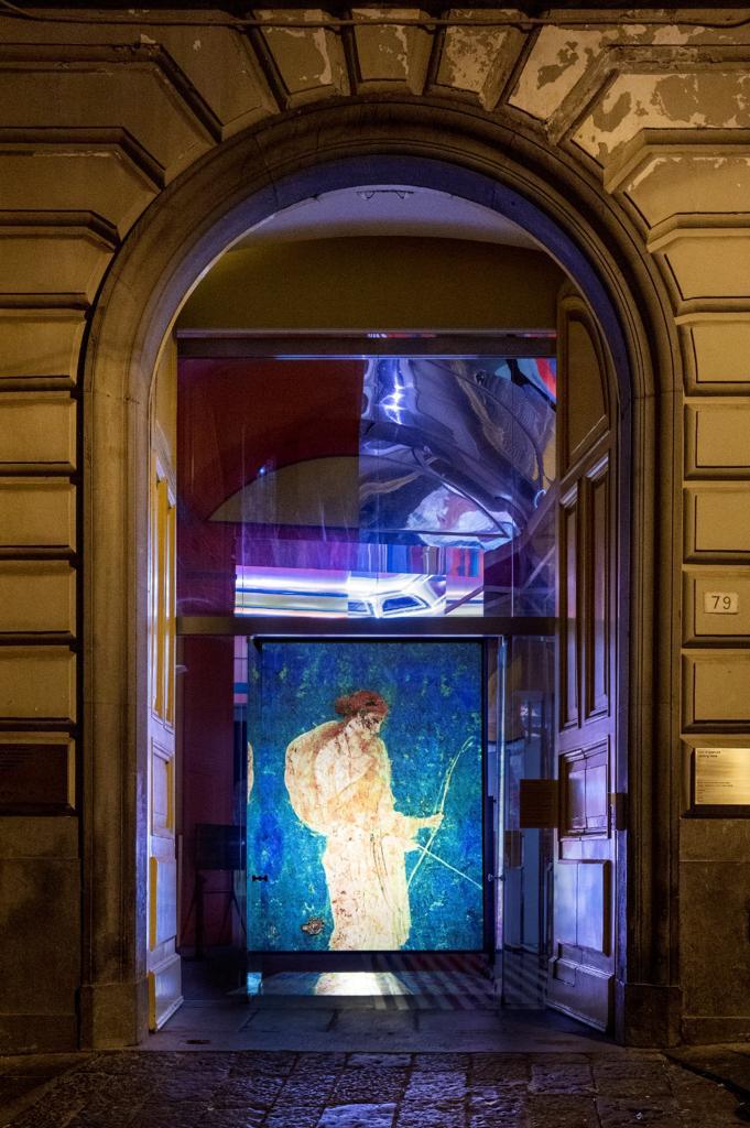 L'arte illumina il centro storico di Napoli Artemide, affresco, da Stabiae