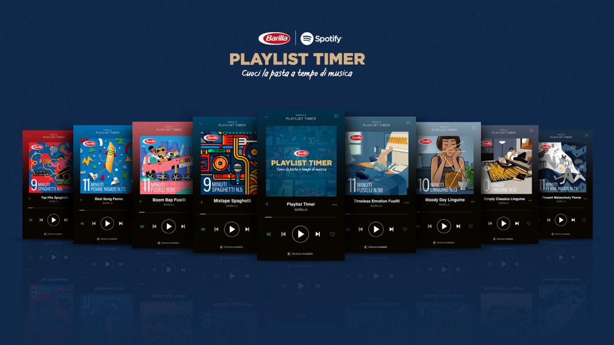 playlist musicali barilla timer