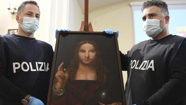 ritrovato il "Salvator Mundi polizia