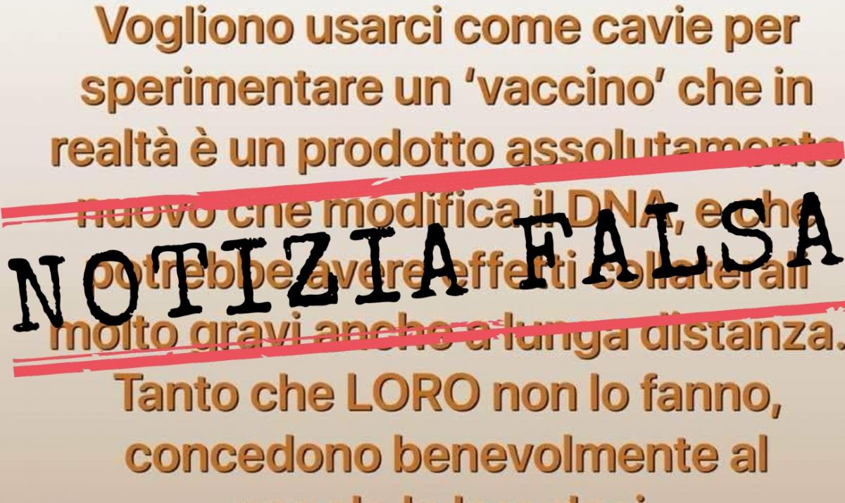 Vaccino contro il Covid-19 fake news