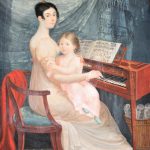 Anna Campori Seghizzi_Autoritratto con la figlia_1812 tempera su avorio_cm 20 x 16,9