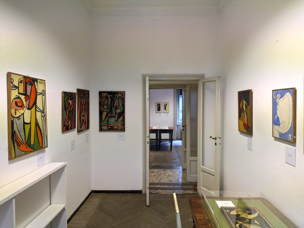 mostra Gianni Dova Milano, 7 quadri a parete