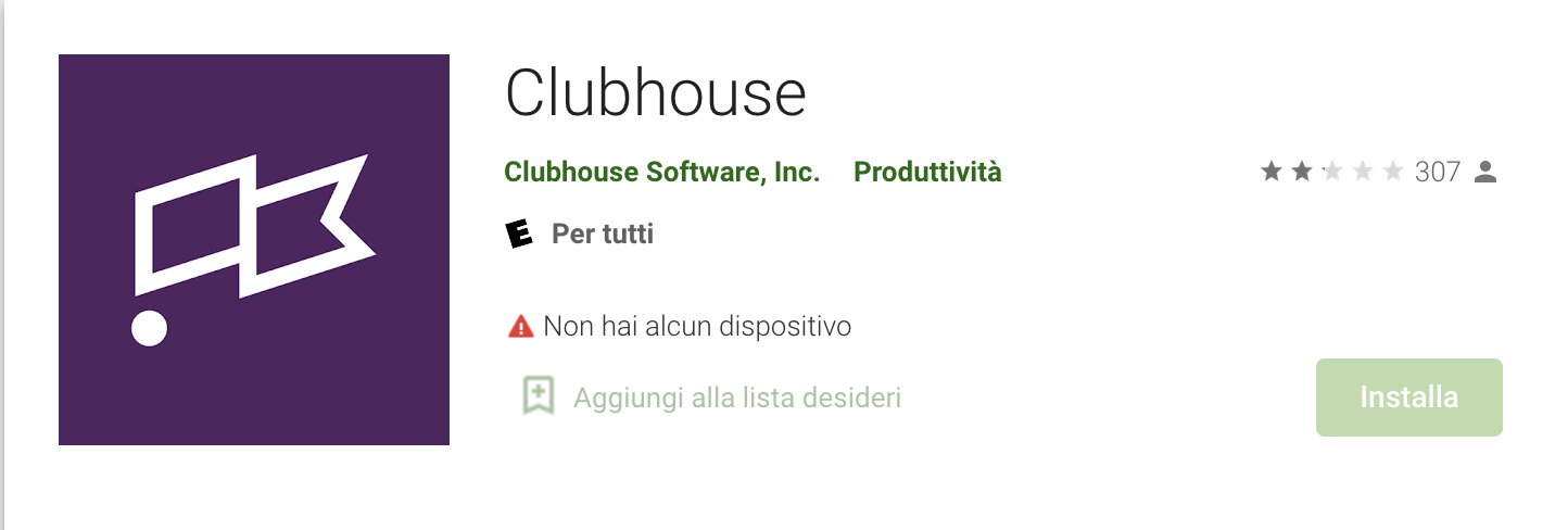 Clubhouse per Android