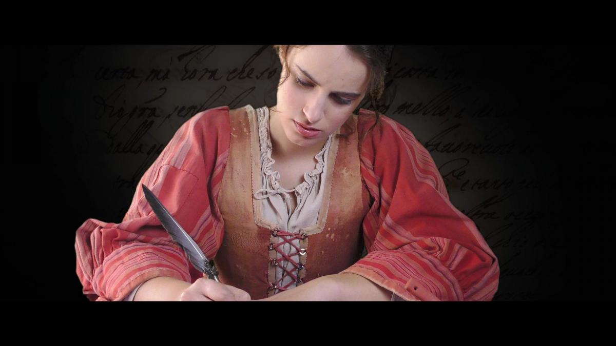 Artemisia Gentileschi film mentre scrive