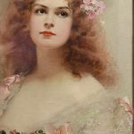 Corcos, La Parigina, 1897 olio su tela, 65×50 cm, collezione privata