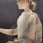 Corcos, La Vestale, 1900 circa olio su tela, 82×45 cm, collezione privata