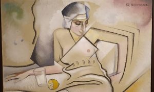 donne artiste, mostra palazzo reale milano, dipinto donna sfondo bianco