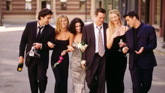 Friends reunion cast sul set