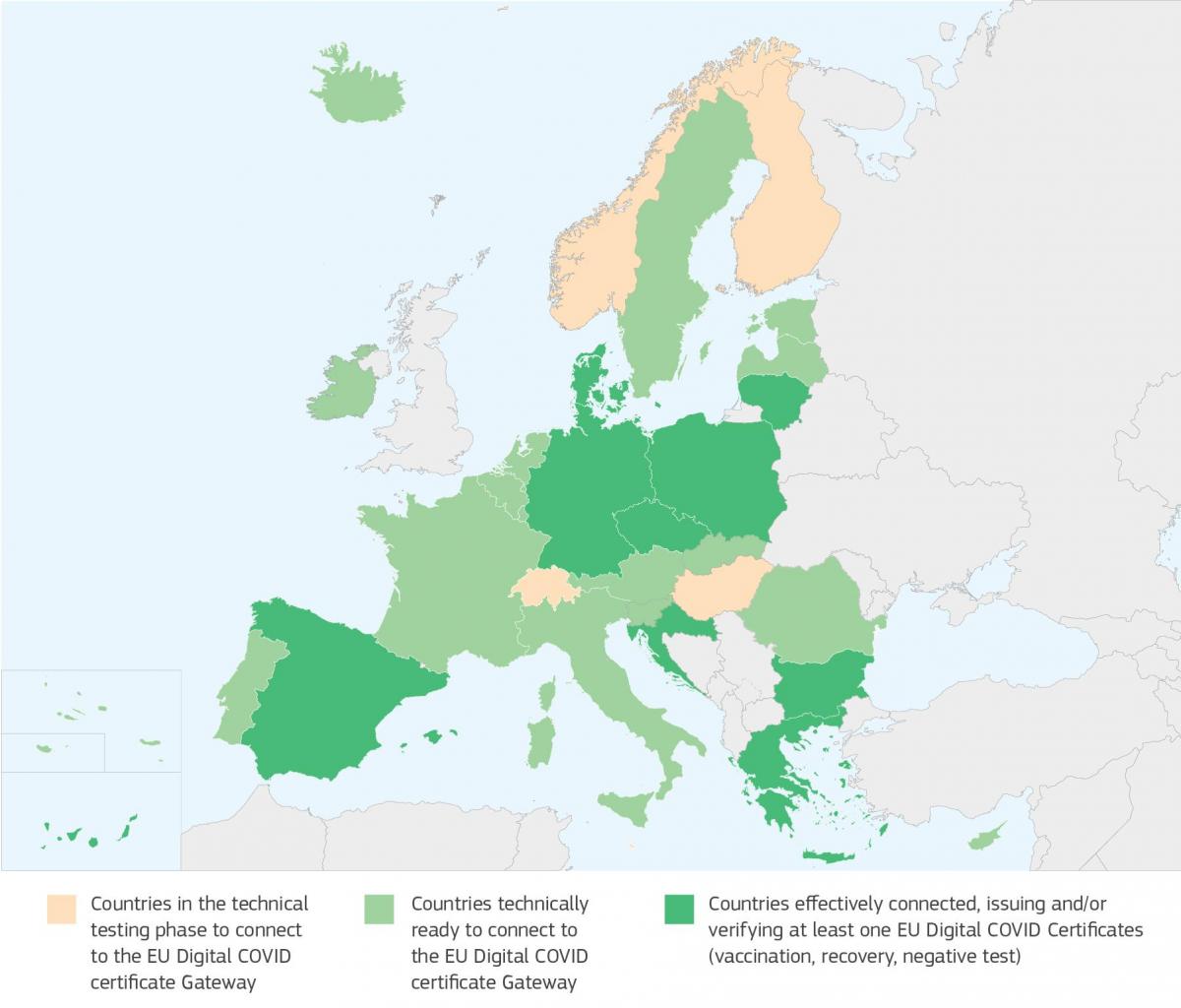 mappa copertura green pass