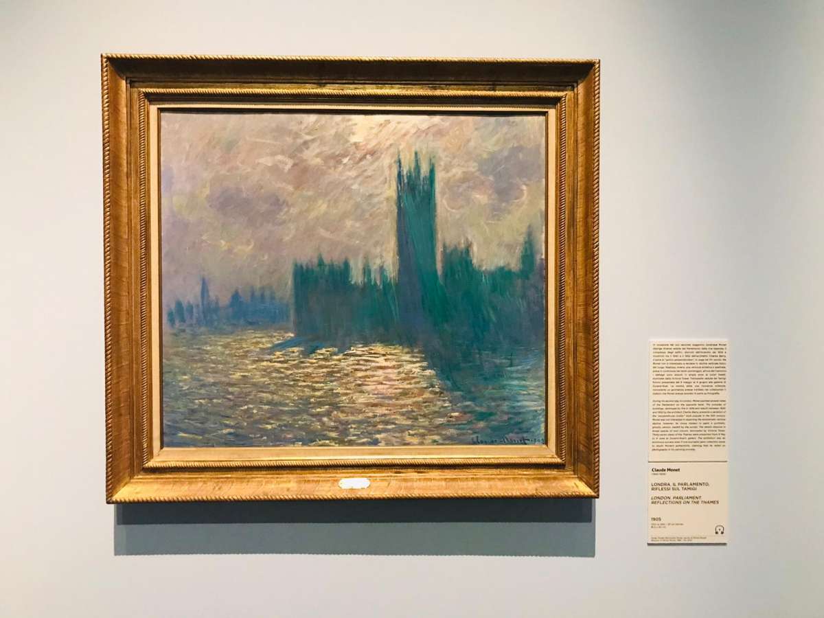 dipinto del parlamento inglese di Monet a Palazzo Reale in mostra a Milano