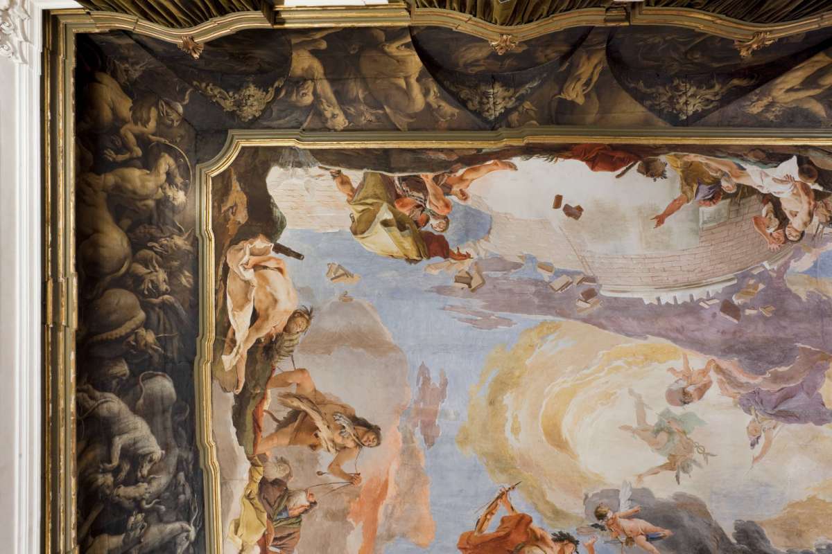 Tiepolo a Venezia, soffitto affrescato di Palazzo Sandi con Trionfo dell'Eloquenza
