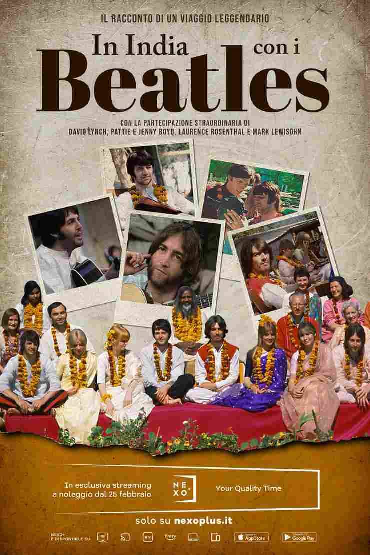 In India con i Beatles poster film Nexo+