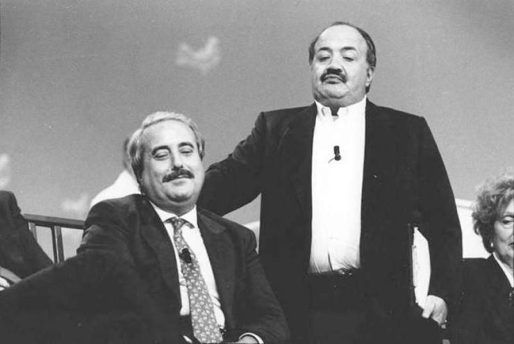 Maurizio Costanzo e Giovanni Falcone