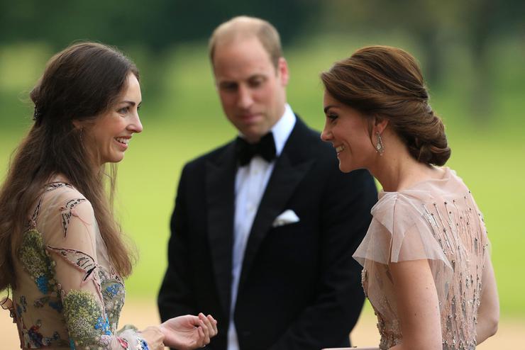 Rose Hanbury, marchesa di Cholmondeley con William e Kate