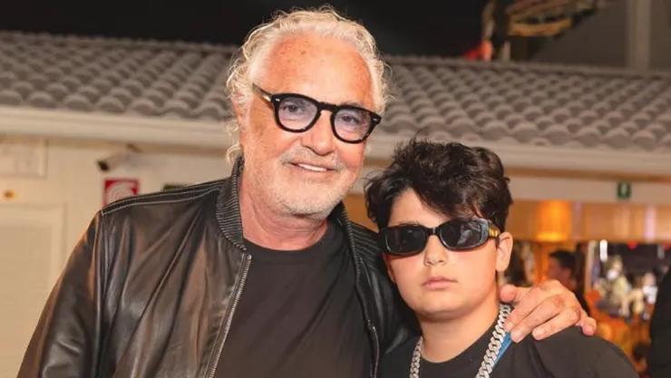 Flavio Briatore e Natan Falco