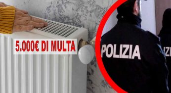 Riscaldamento, scattano le multe da 5.000€: stop del Governo | Italiani muoiono di freddo