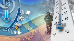 Freddo e neve allerta meteo