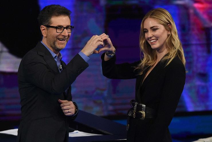 Chiara Ferragni al programma di Fabio Fazio